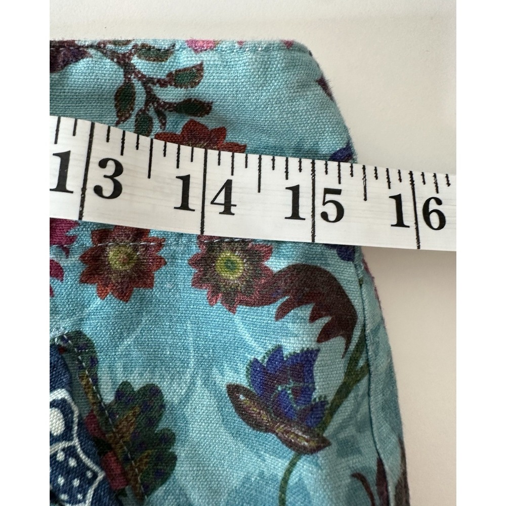 Sundance Shorts Women's Size 2 Linen Blend Bohemian Flower‎ Beach Resort Pockets - Picture 5 of 7